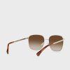 Gafas de sol extragrandes Ralph Lauren 0Ra4136 doradas para mujer Gafas de sol extragrandes Ralph Lauren 0Ra4136 doradas para mujer