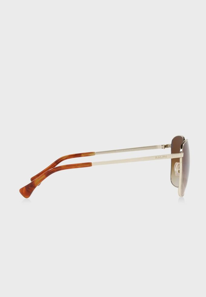 Gafas de sol extragrandes Ralph Lauren 0Ra4136 doradas para mujer Gafas de sol extragrandes Ralph Lauren 0Ra4136 doradas para mujer