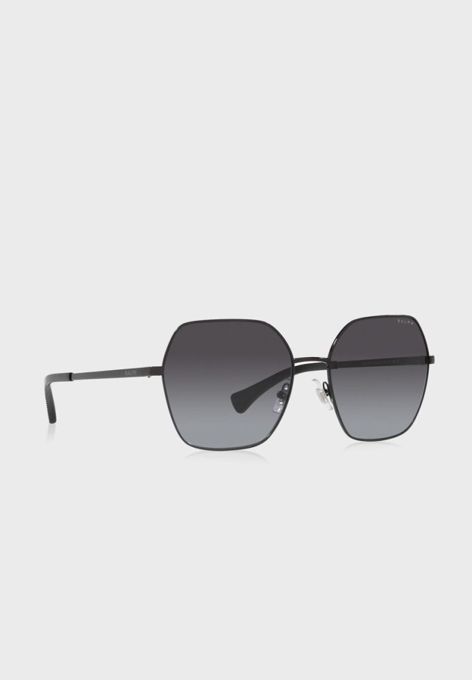 Gafas de sol extragrandes Ralph Lauren 0Ra4138 para mujer, color negro