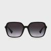 Gafas de sol extragrandes Ralph Lauren 0Ra5291U para mujer, color negro