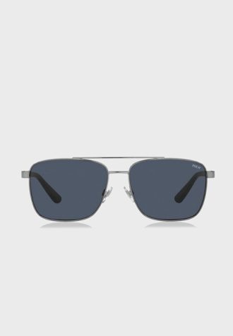 Gafas de sol Ralph Lauren 0Ph3137 Clubmaster plateadas para hombre