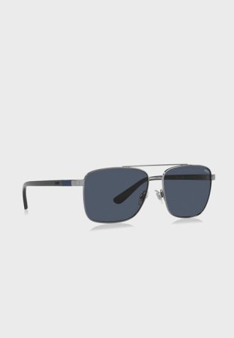 Gafas de sol Ralph Lauren 0Ph3137 Clubmaster plateadas para hombre