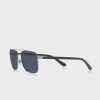 Gafas de sol Ralph Lauren 0Ph3137 Clubmaster plateadas para hombre