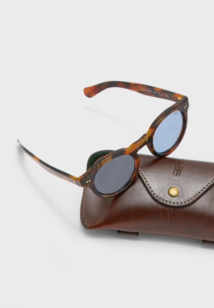 Gafas de sol Ralph Lauren 0PH4165 para hombre, color marrón