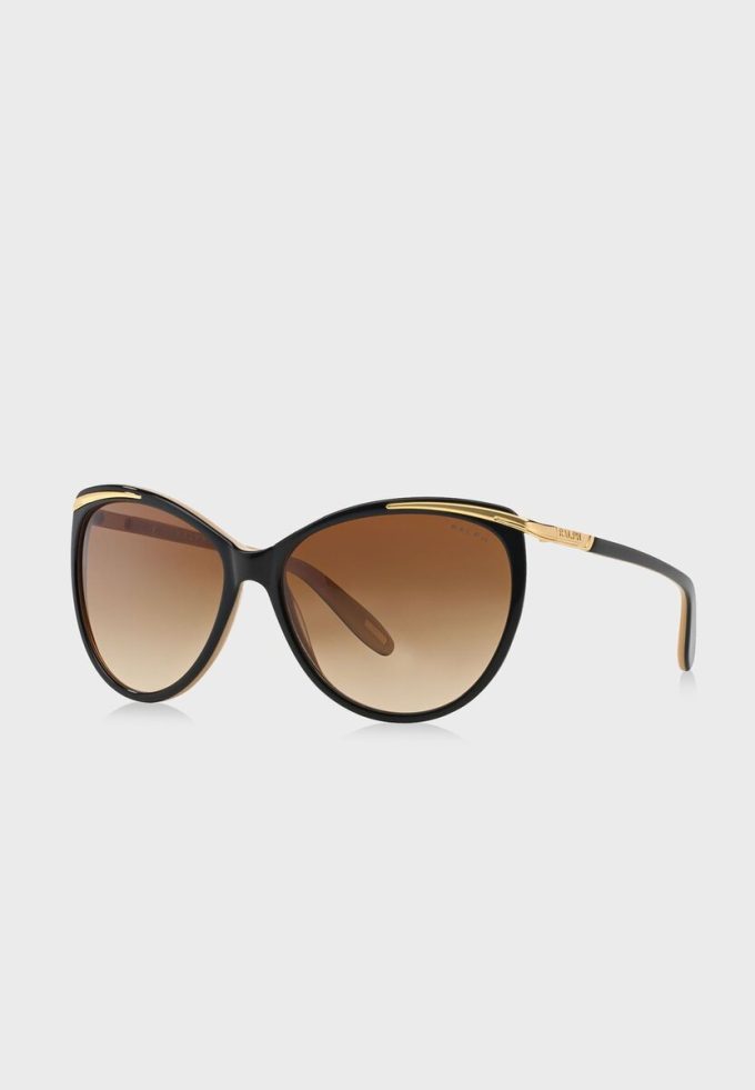 Gafas de sol Ralph Lauren 0RA5150 Cat Eye para mujer, color negro