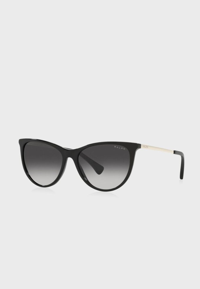 Gafas de sol Ralph Lauren 0Ra5290 Cat Eye para mujer, color negro Gafas de sol Ralph Lauren 0Ra5290 Cat Eye para mujer, color negro