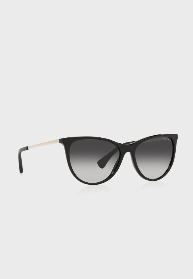 Gafas de sol Ralph Lauren 0Ra5290 Cat Eye para mujer, color negro Gafas de sol Ralph Lauren 0Ra5290 Cat Eye para mujer, color negro
