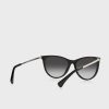 Gafas de sol Ralph Lauren 0Ra5290 Cat Eye para mujer, color negro Gafas de sol Ralph Lauren 0Ra5290 Cat Eye para mujer, color negro