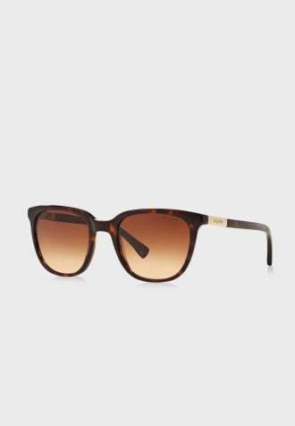 Gafas de sol Ralph Lauren Wayfarers color tortuga 0RA5206 para mujer, color marrón