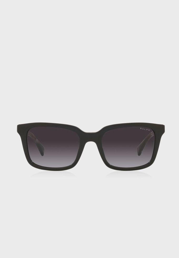 Gafas de sol rectangulares Ralph Lauren 0Ra5287 para mujer, color negro Gafas de sol rectangulares Ralph Lauren 0Ra5287 para mujer, color negro