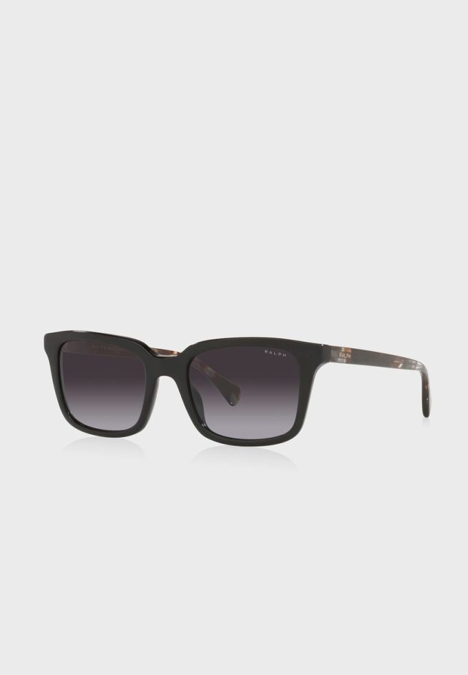 Gafas de sol rectangulares Ralph Lauren 0Ra5287 para mujer, color negro Gafas de sol rectangulares Ralph Lauren 0Ra5287 para mujer, color negro