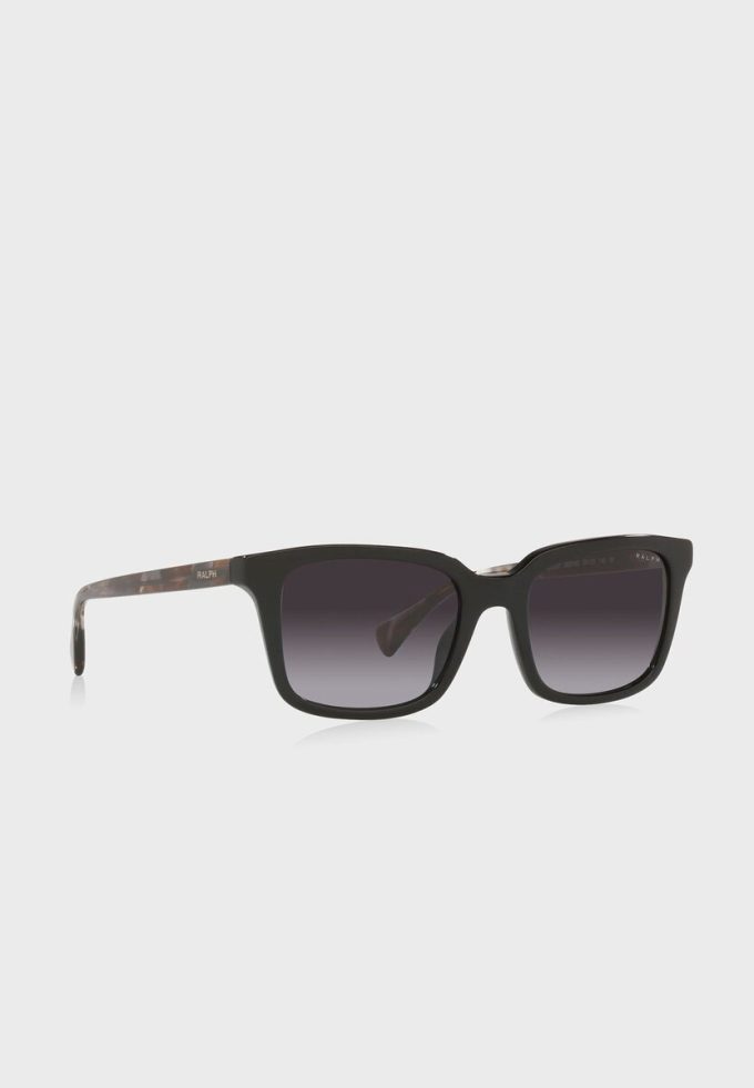 Gafas de sol rectangulares Ralph Lauren 0Ra5287 para mujer, color negro Gafas de sol rectangulares Ralph Lauren 0Ra5287 para mujer, color negro