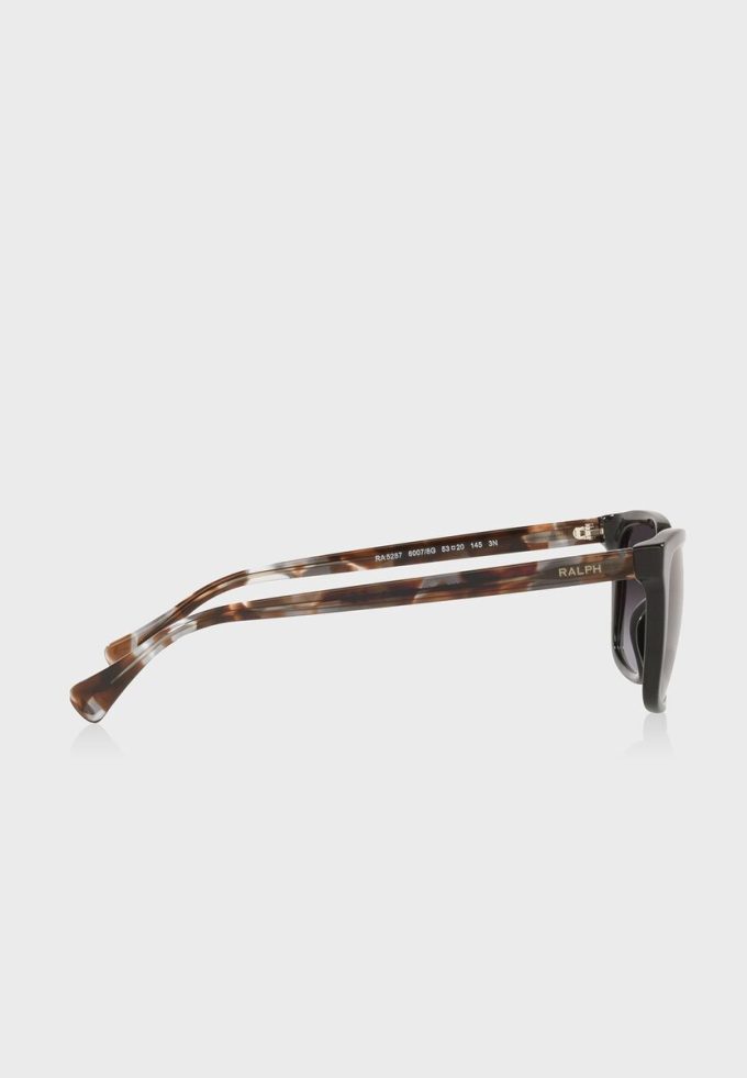 Gafas de sol rectangulares Ralph Lauren 0Ra5287 para mujer, color negro Gafas de sol rectangulares Ralph Lauren 0Ra5287 para mujer, color negro