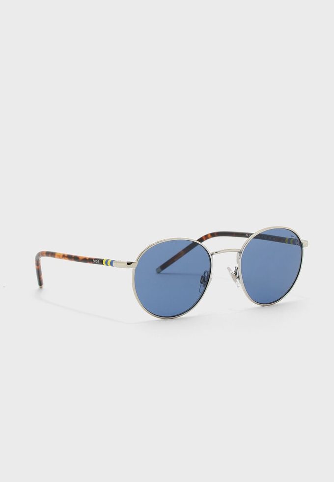 Gafas de sol redondas Ralph Lauren 0PH3133 plateadas para hombre Gafas de sol redondas Ralph Lauren 0PH3133 plateadas para hombre