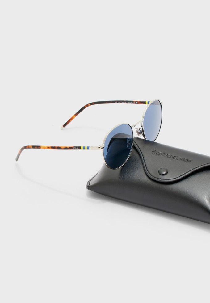 Gafas de sol redondas Ralph Lauren 0PH3133 plateadas para hombre Gafas de sol redondas Ralph Lauren 0PH3133 plateadas para hombre