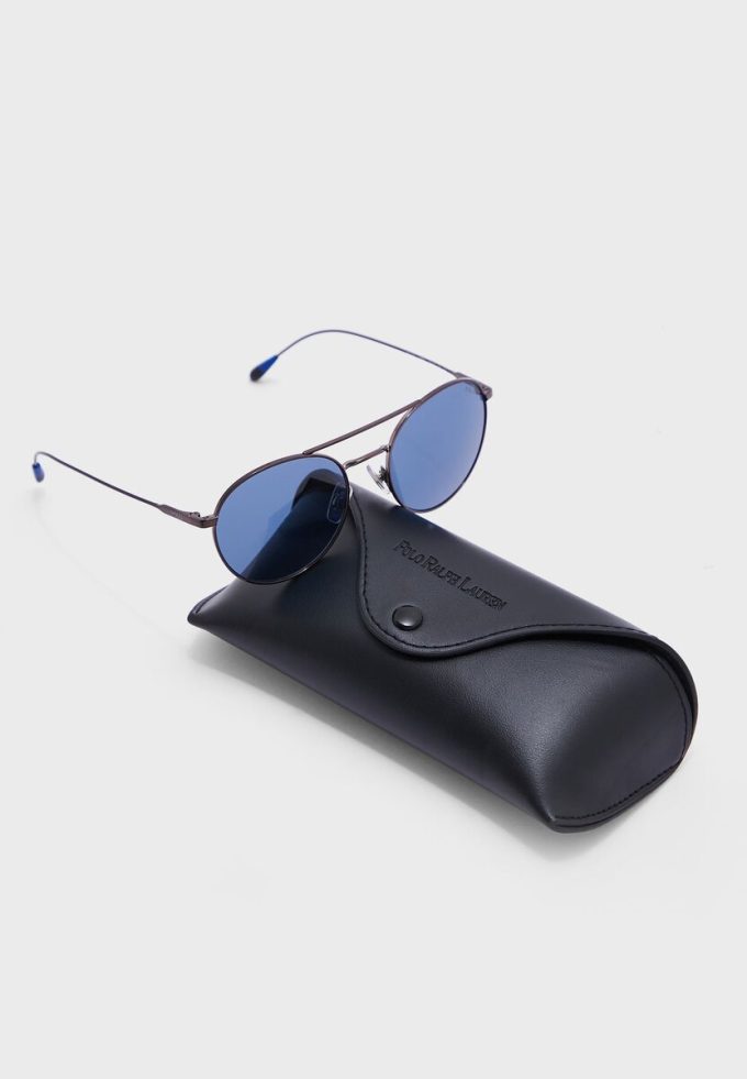 Gafas de sol redondas Ralph Lauren 0Ph3136 para hombre en gris Gafas de sol redondas Ralph Lauren 0Ph3136 para hombre en gris
