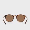 Gafas de sol redondas Ralph Lauren 0Ph4110 para hombre, color marrón
