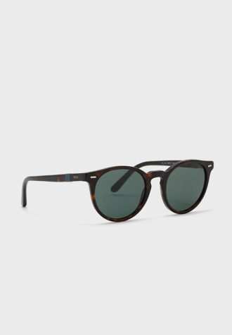 Gafas de sol redondas Ralph Lauren 0Ph4151 para hombre, color marrón