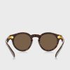 Gafas de sol redondas Ralph Lauren 0Ph4165 para hombre, color marrón