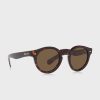 Gafas de sol redondas Ralph Lauren 0Ph4165 para hombre, color marrón