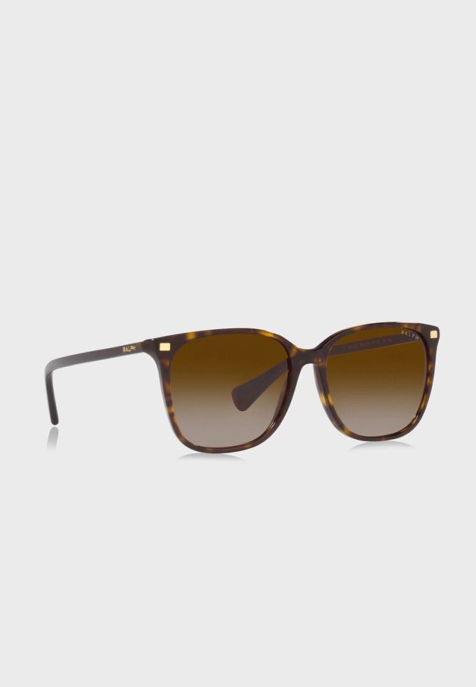 Gafas de sol Wayfarer Ralph Lauren 0Ra5293 para mujer, color marrón Gafas de sol Wayfarer Ralph Lauren 0Ra5293 para mujer, color marrón