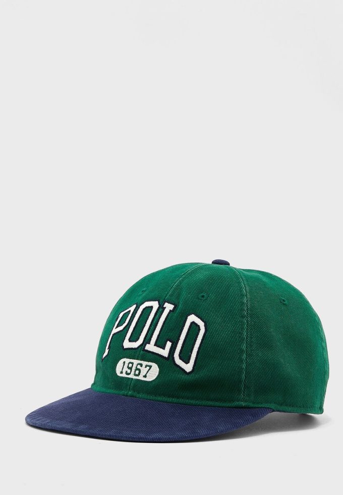Gorras estampadas verdes de Ralph Lauren para hombre Gorras estampadas verdes de Ralph Lauren para hombre