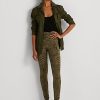 Leggings de jersey elástico con estampado de cebra de Ralph Lauren para mujer en color oliva