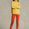 Leggings Jodhpur de ante de cordero elástico Ralph Lauren para mujer en color naranja