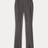 Leggings Ralph Lauren de sarga de mezcla de lana elástica en gris oscuro para mujer