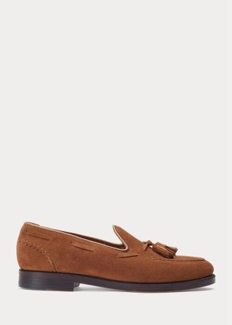 Mocasines de ante marrón Ralph Lauren Booth para hombre