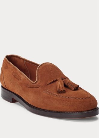 Mocasines de ante marrón Ralph Lauren Booth para hombre