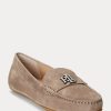 Mocasines de ante Ralph Lauren Barnsbury para mujer en gris Mocasines de ante Ralph Lauren Barnsbury para mujer en gris