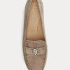 Mocasines de ante Ralph Lauren Barnsbury para mujer en gris Mocasines de ante Ralph Lauren Barnsbury para mujer en gris