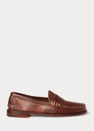 Mocasines de cuero Edric de Ralph Lauren para hombre en color marrón