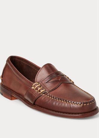 Mocasines de cuero Edric de Ralph Lauren para hombre en color marrón
