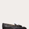 Mocasines negros de piel de becerro con borlas Ralph Lauren Luther para hombre Mocasines negros de piel de becerro con borlas Ralph Lauren Luther para hombre