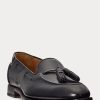 Mocasines negros de piel de becerro con borlas Ralph Lauren Luther para hombre Mocasines negros de piel de becerro con borlas Ralph Lauren Luther para hombre