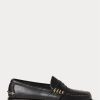 Mocasines negros Ralph Lauren Edric de cuero para hombre Mocasines negros Ralph Lauren Edric de cuero para hombre