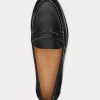 Mocasines negros Ralph Lauren Wynnie de piel bruñida para mujer Mocasines negros Ralph Lauren Wynnie de piel bruñida para mujer
