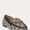 Mocasines Ralph Lauren Averi II con monograma en jacquard para mujer en gris