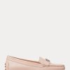 Mocasines Ralph Lauren Barnsbury de piel napa en color rosa claro para mujer Mocasines Ralph Lauren Barnsbury de piel napa en color rosa claro para mujer