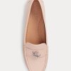 Mocasines Ralph Lauren Barnsbury de piel napa en color rosa claro para mujer Mocasines Ralph Lauren Barnsbury de piel napa en color rosa claro para mujer