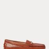 Mocasines Ralph Lauren Briony de piel color marrón para mujer