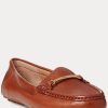 Mocasines Ralph Lauren Briony de piel color marrón para mujer