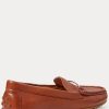 Mocasines Ralph Lauren Briony de piel color marrón para mujer