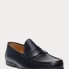 Mocasines Ralph Lauren Chalmers de piel de becerro negros para hombre Mocasines Ralph Lauren Chalmers de piel de becerro negros para hombre