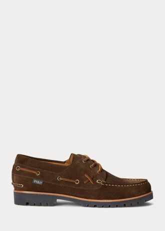 Mocasines Ralph Lauren Ranger de ante color chocolate para hombre