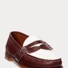 Mocasines Ralph Lauren The Morehouse Collection para hombre en color burdeos y crema Mocasines Ralph Lauren The Morehouse Collection para hombre en color burdeos y crema