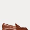 Mocasines Ralph Lauren Wynnie de piel bruñida color marrón para mujer Mocasines Ralph Lauren Wynnie de piel bruñida color marrón para mujer
