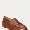 Mocasines Ralph Lauren Wynnie de piel bruñida color marrón para mujer Mocasines Ralph Lauren Wynnie de piel bruñida color marrón para mujer